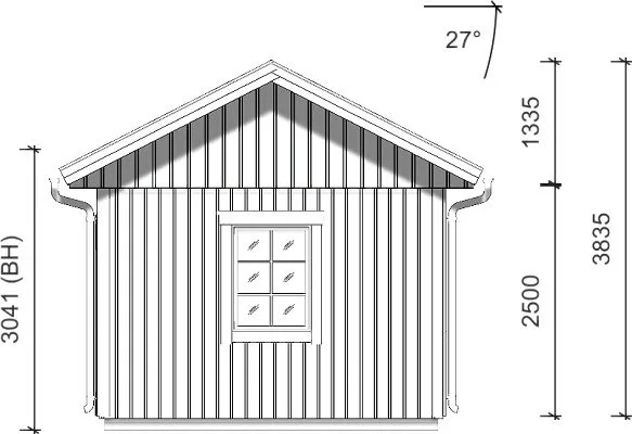 Attefallshus 27m²