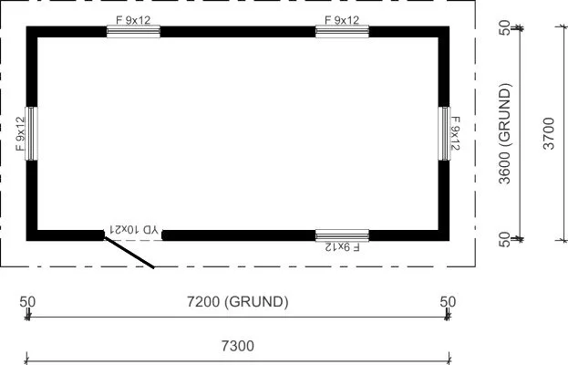 Attefallshus 27m²