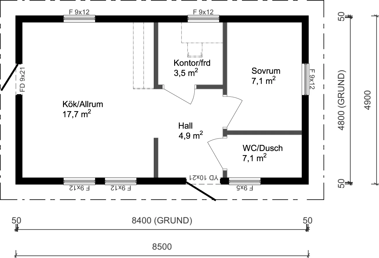 Fritidshus 42m²