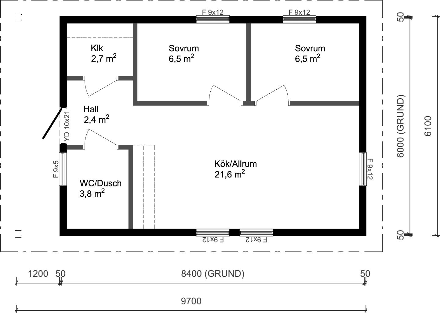 Fritidshus 59m²