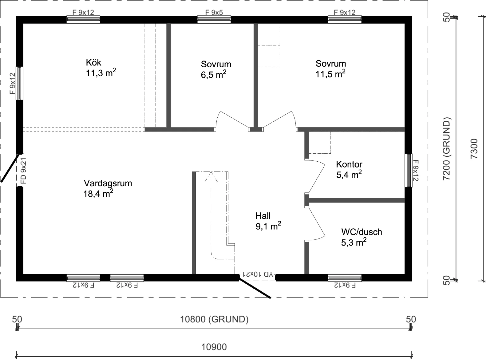 Fritidshus 80m²