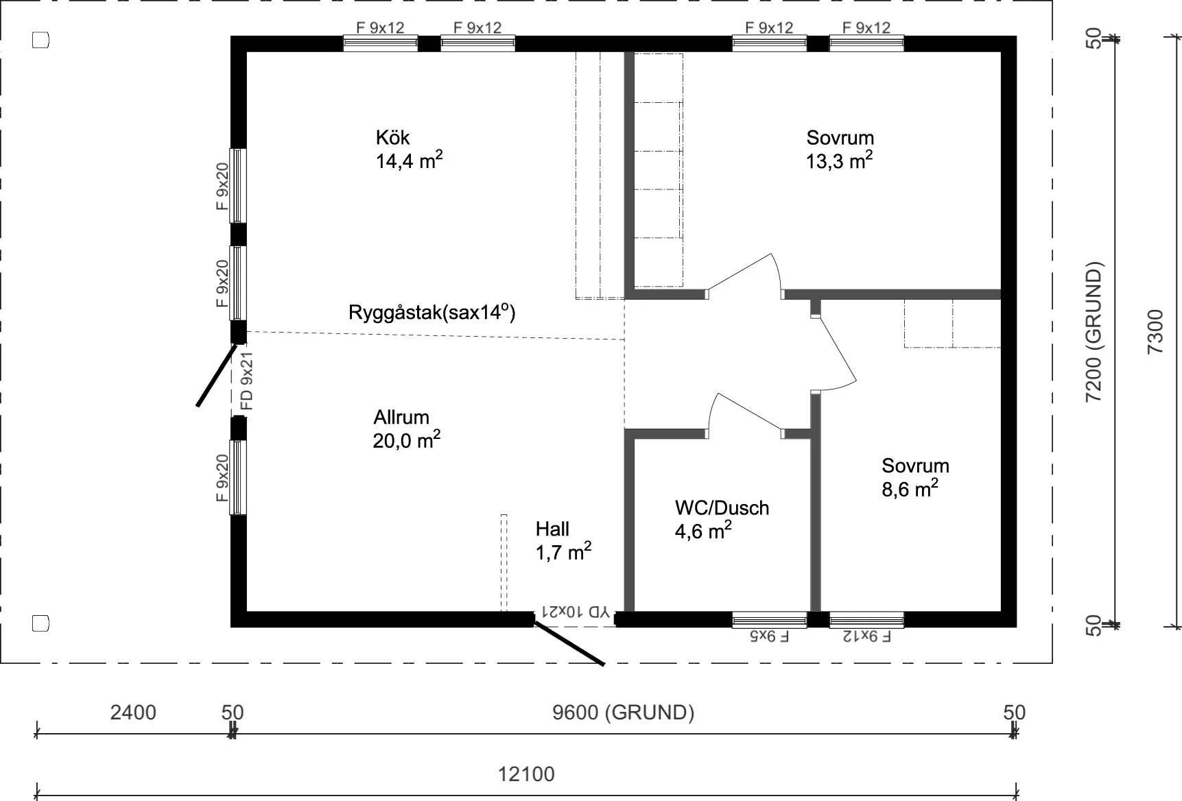 Fritidshus 88m²