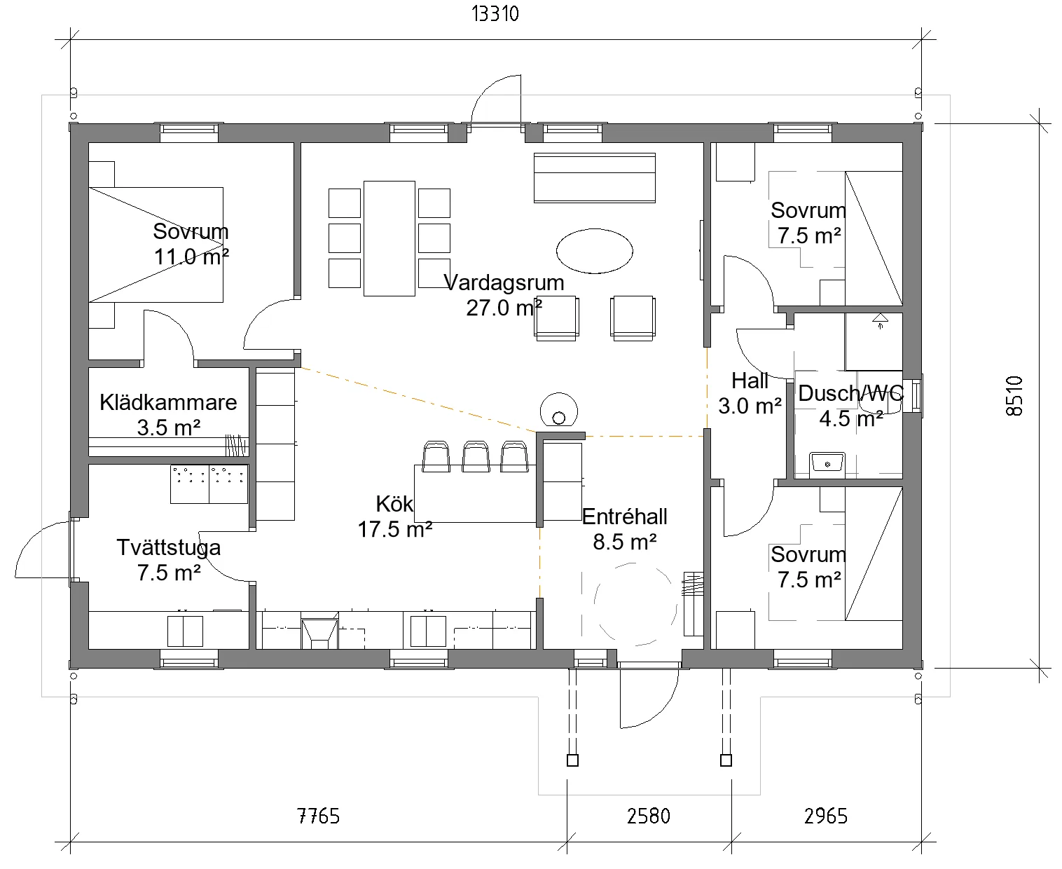 Bjuröklubb 113m²