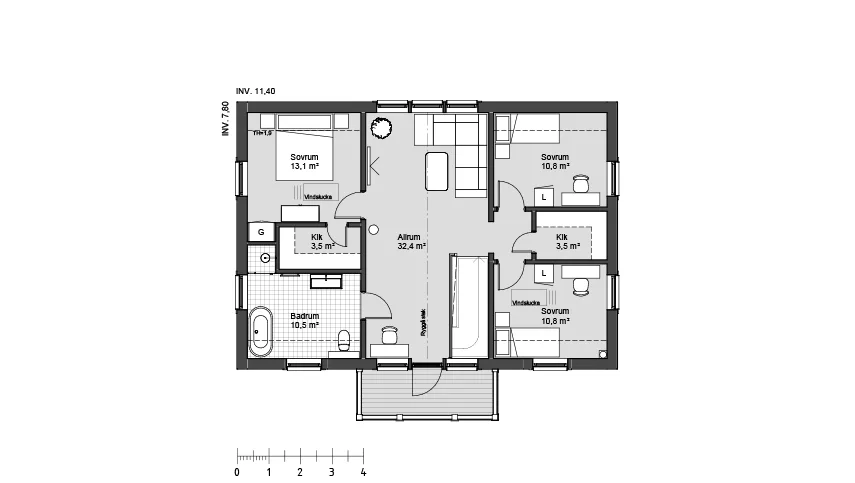 Åsvik 1 planritning