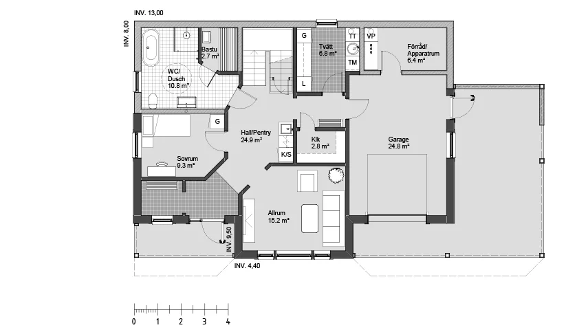 Ekhagen 1 planritning