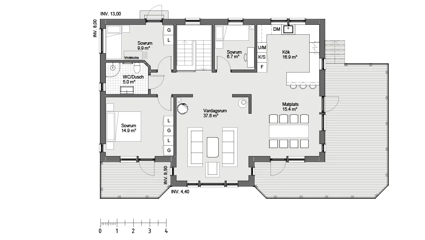 Ekhagen 1 planritning