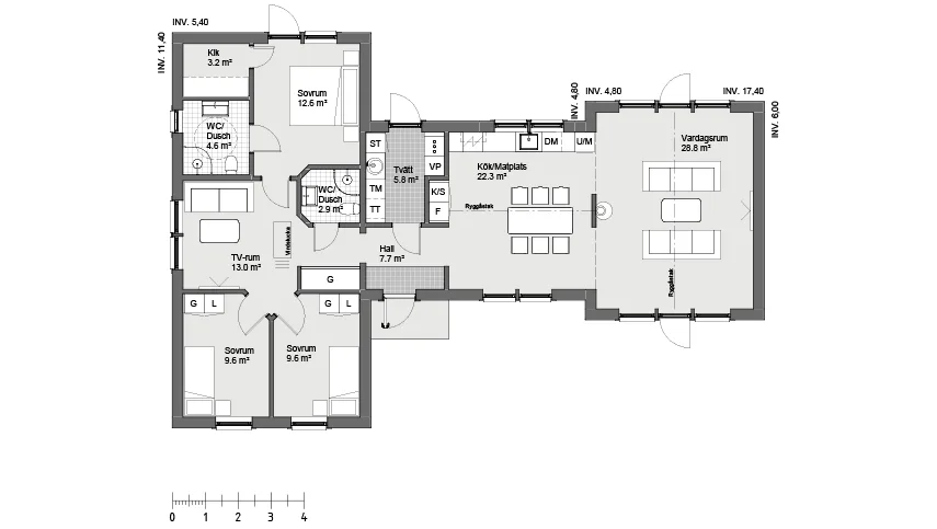 Wilton 1 planritning