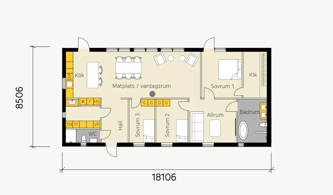 Spröjshuset planritning 1