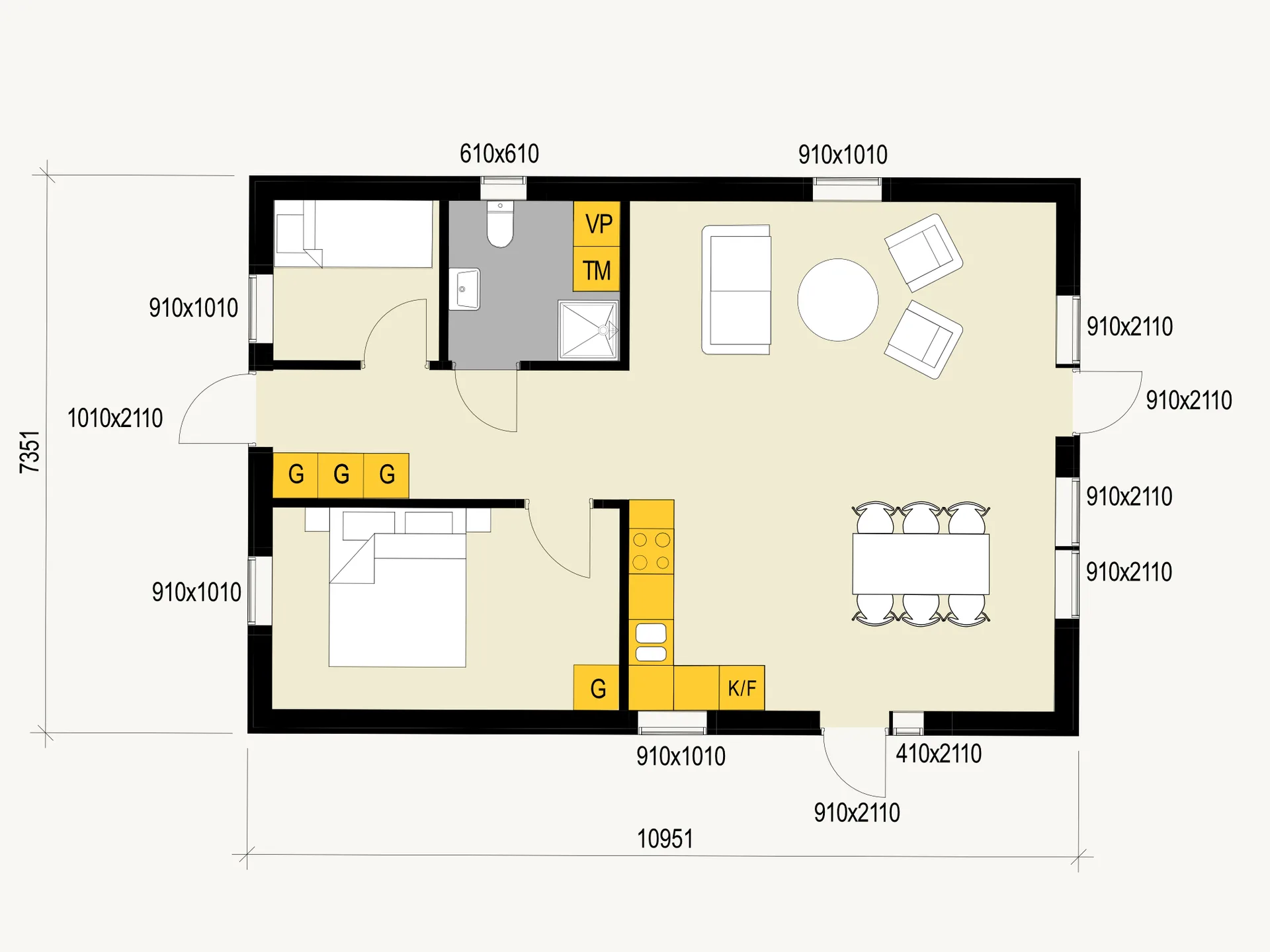 Strandhuset planritning 1