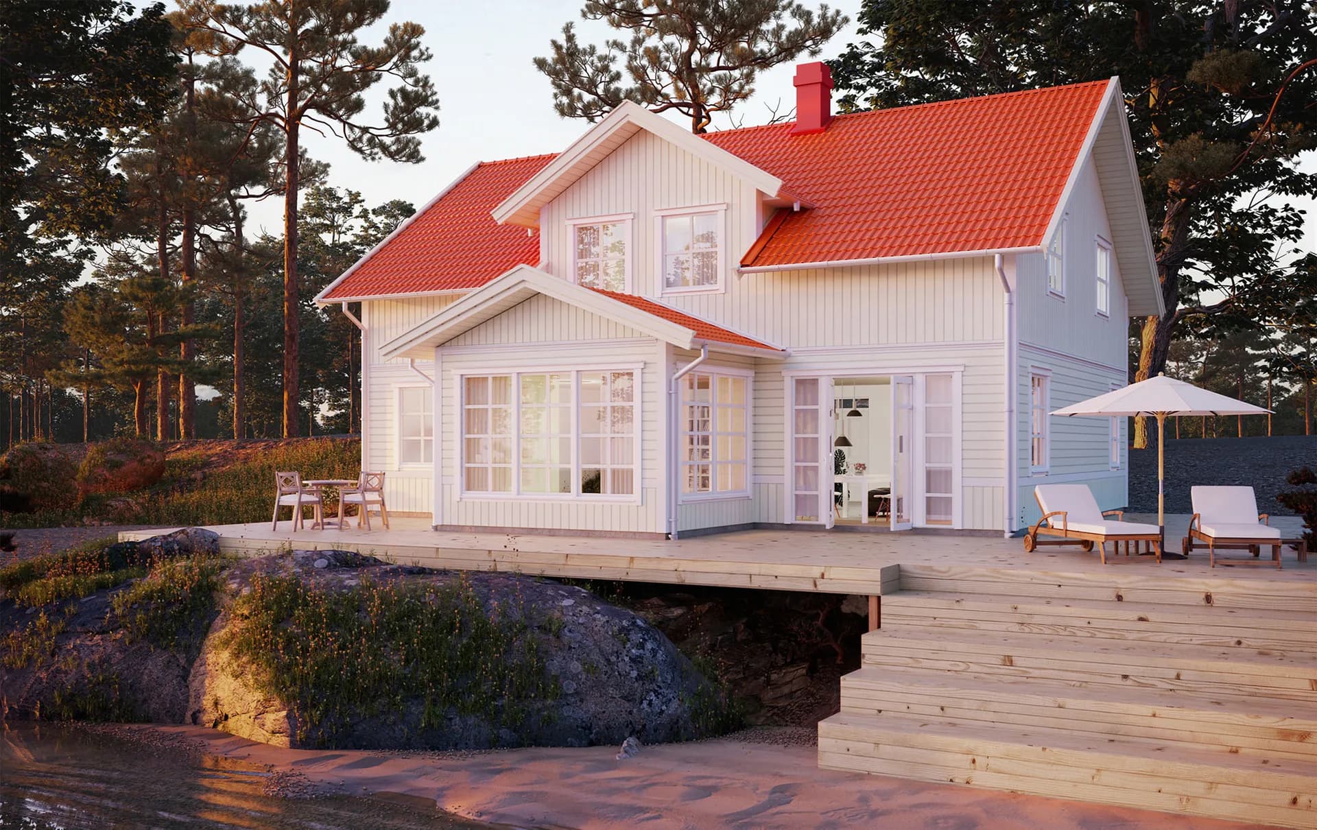 1.5-plan Takkupa och veranda