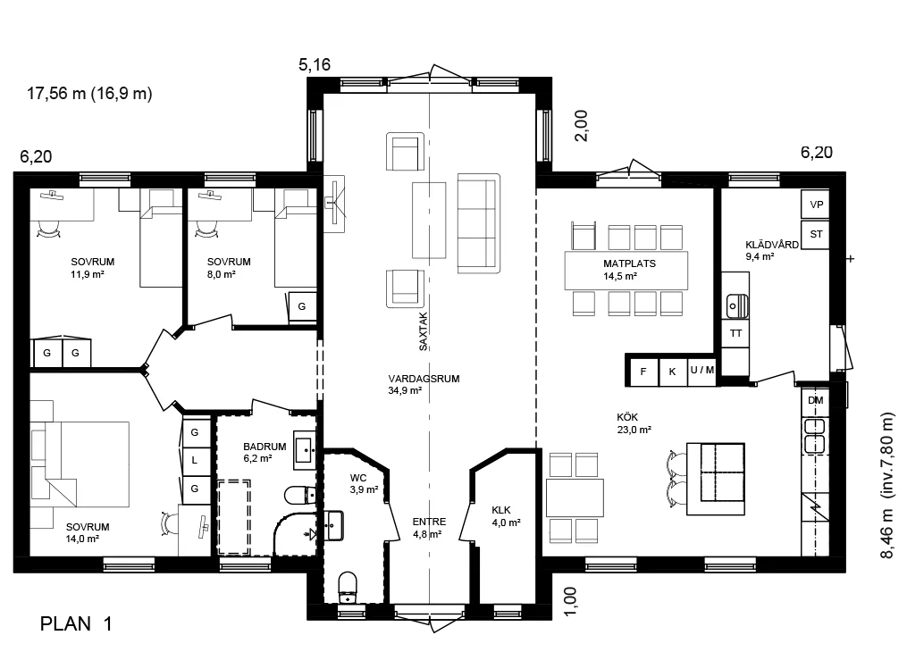 Björkåsen planritning 1