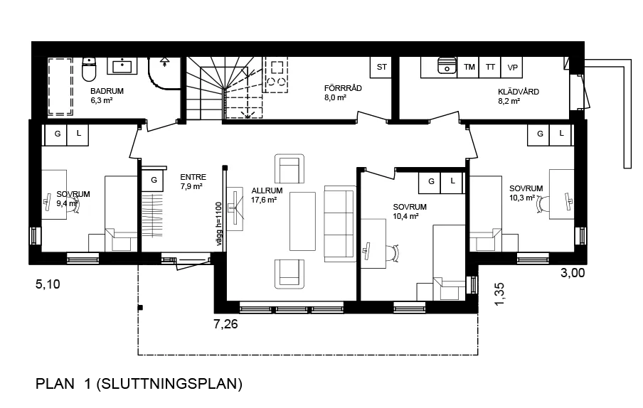 Bokenäs planritning 2