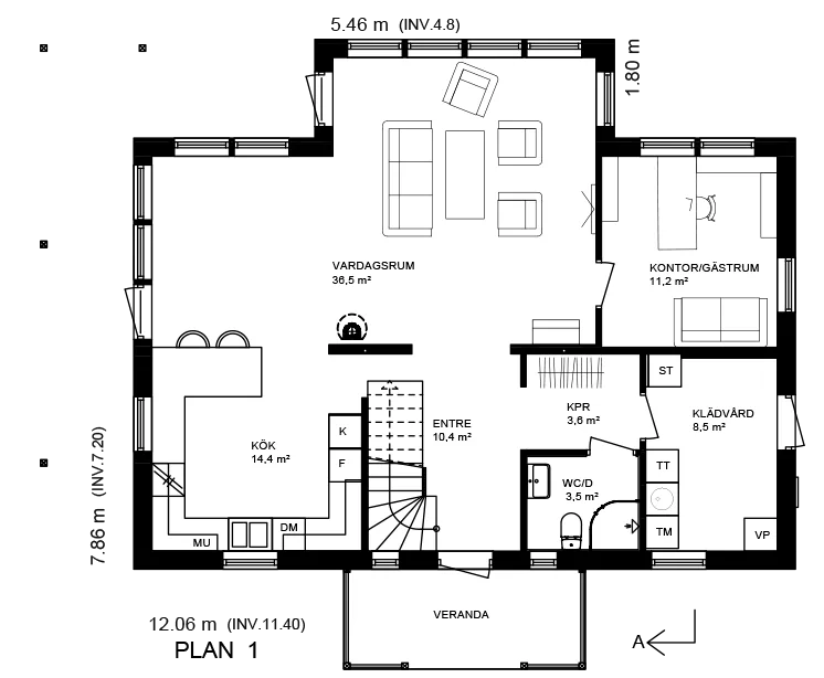 Donsö planritning 1