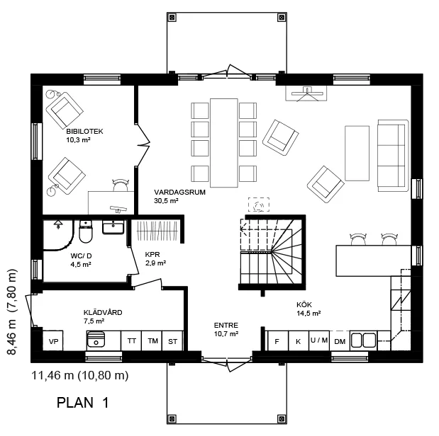 Förtroligheten planritning 1