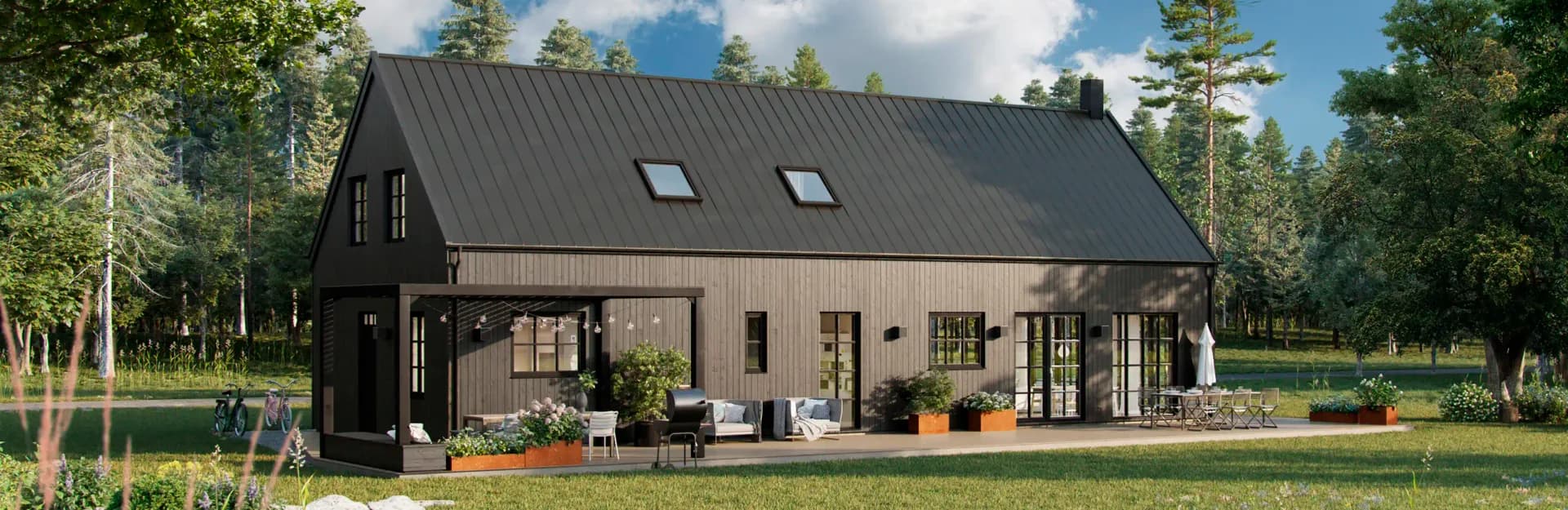 Framnäs - Stort Ladhus från Mjöbäcksvillan med rymd och flexibilitet.