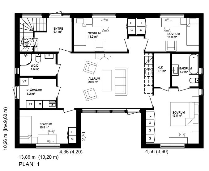 Haväng planritning 1