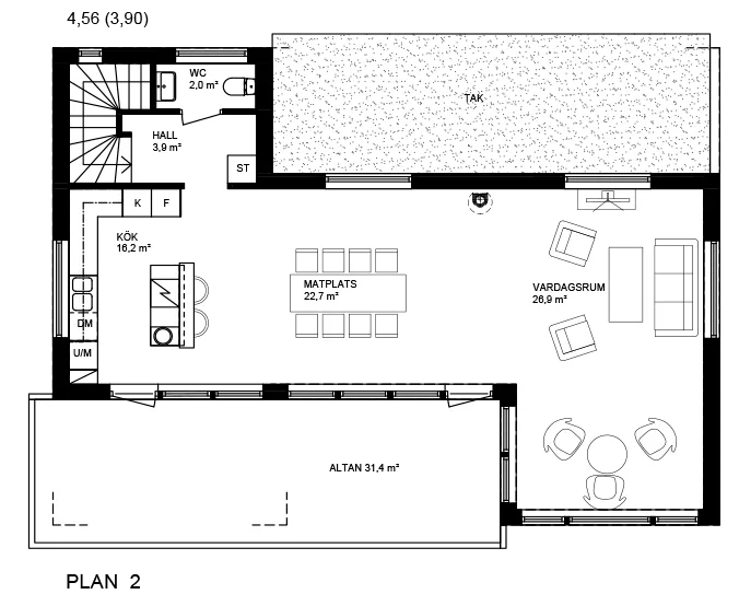 Haväng planritning 2