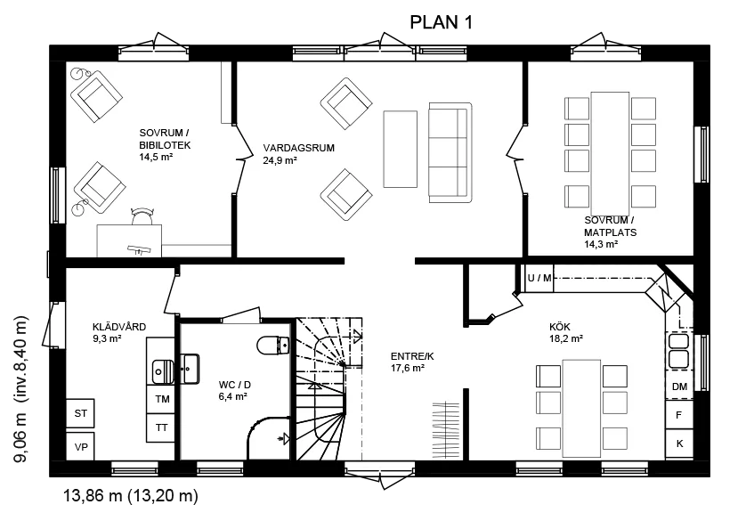 Lyckebo planritning 1