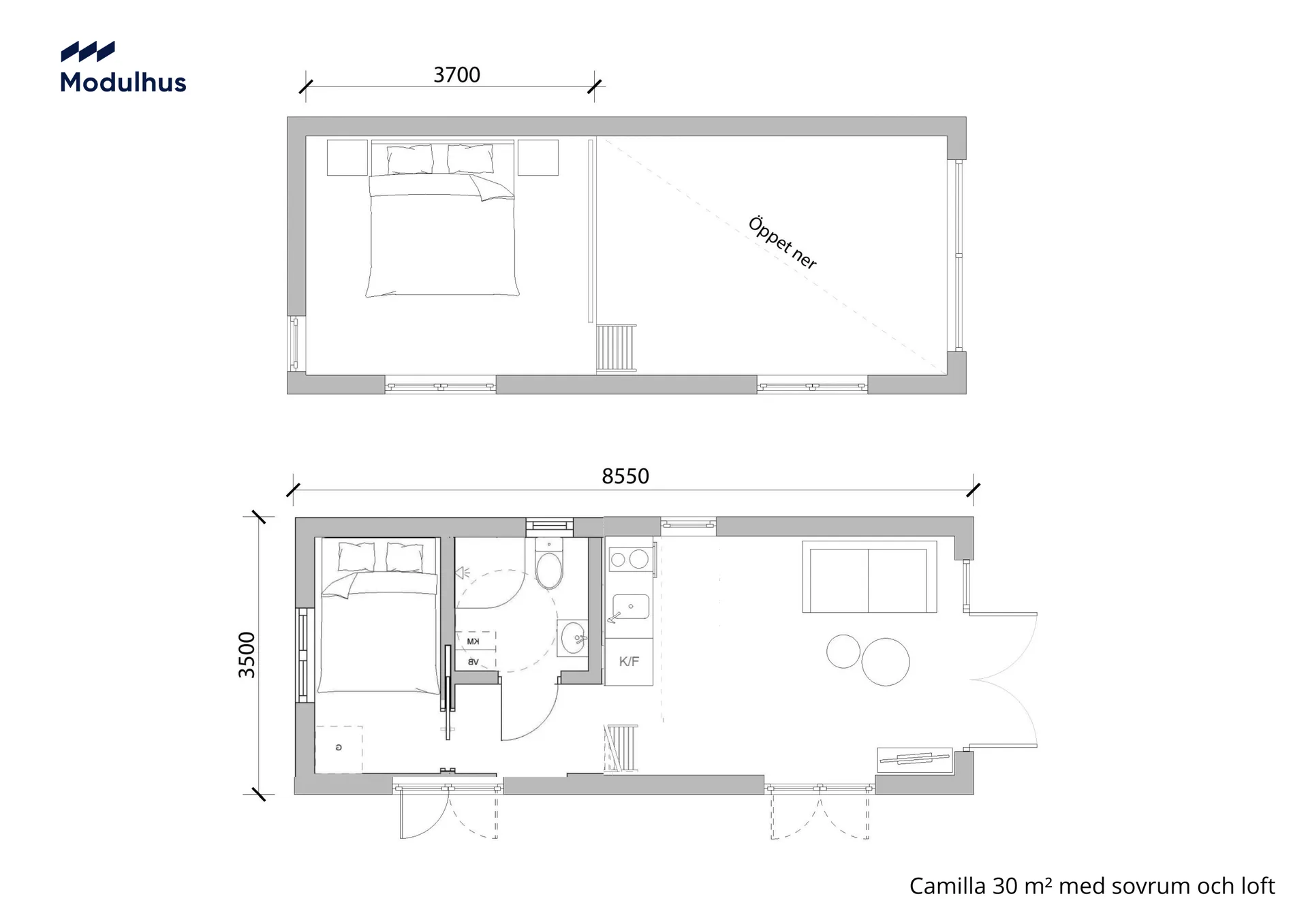 Camilla 30 m² med sovrum och loft (1)
