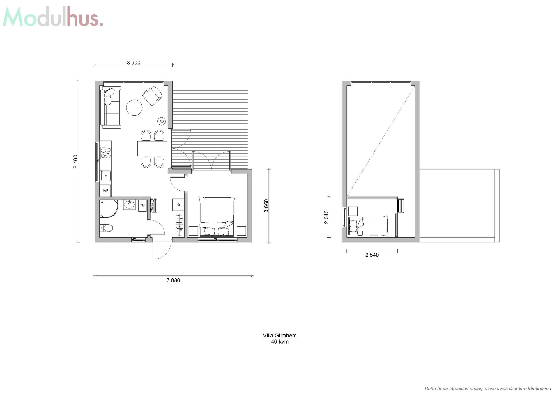 Villa Glimhem Plan