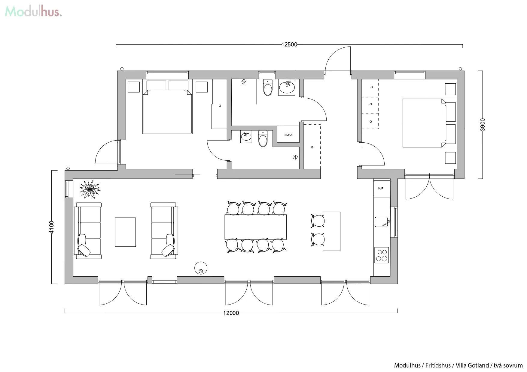 Villa Gotland Plan 1