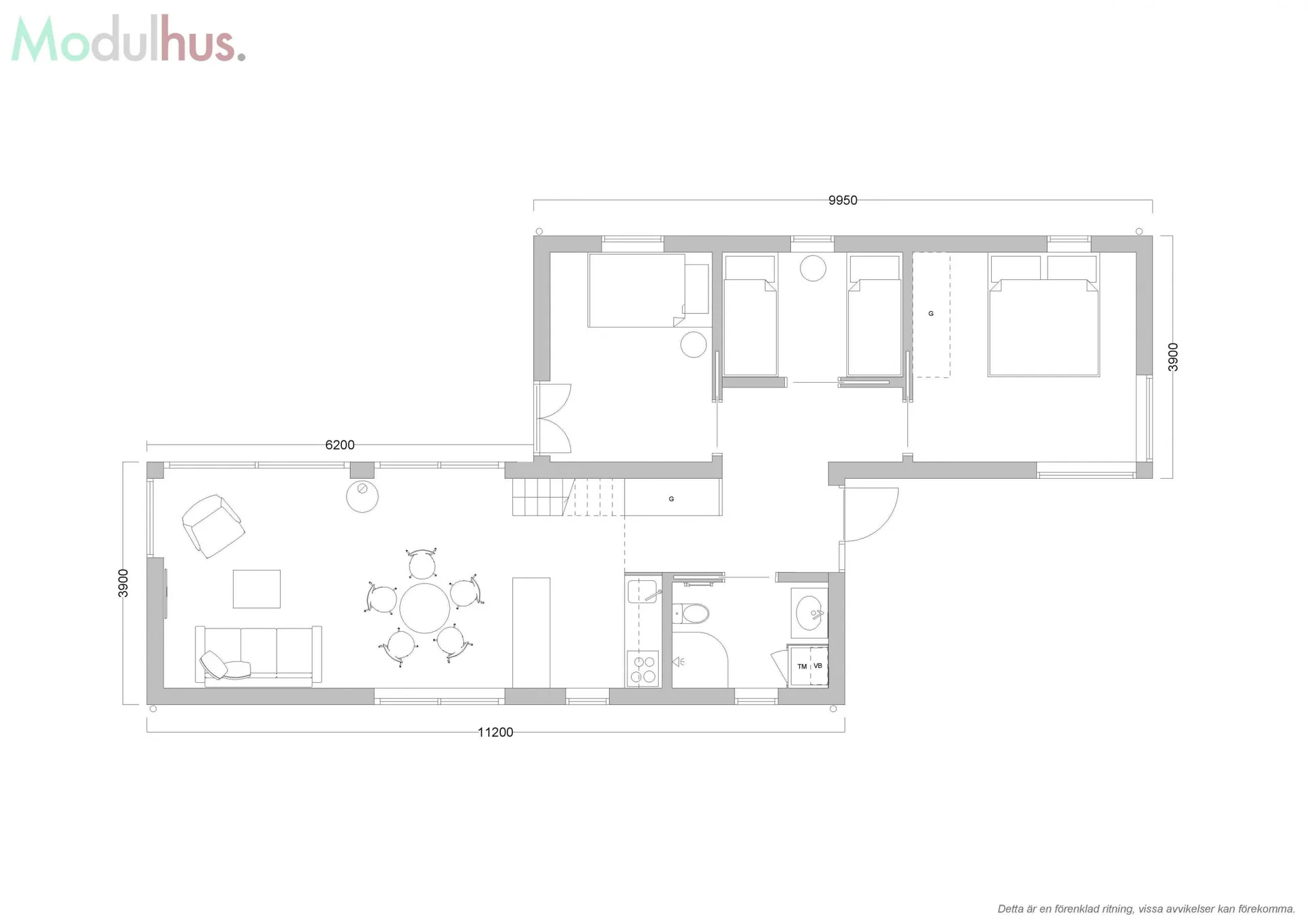 Villa Vårvinga 81 plan 2