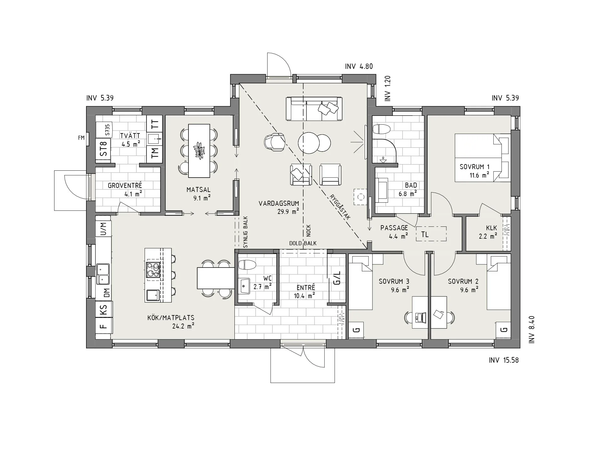 Ängsmark planritning - Industriell