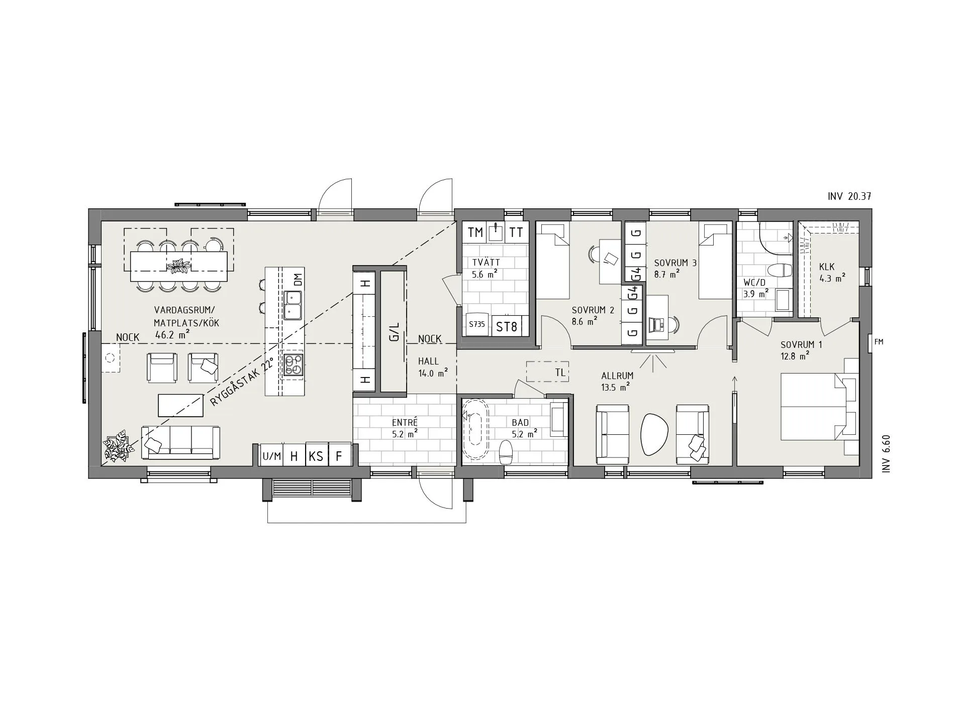 Gryning planritning - Industriell