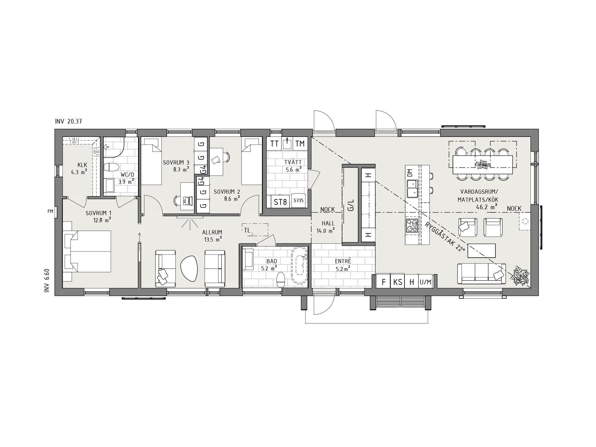 Gryning planritning - Industriell