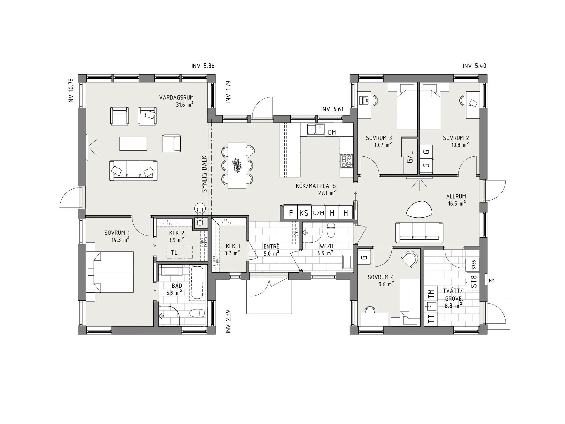 Havsbris planritning - Lantlig
