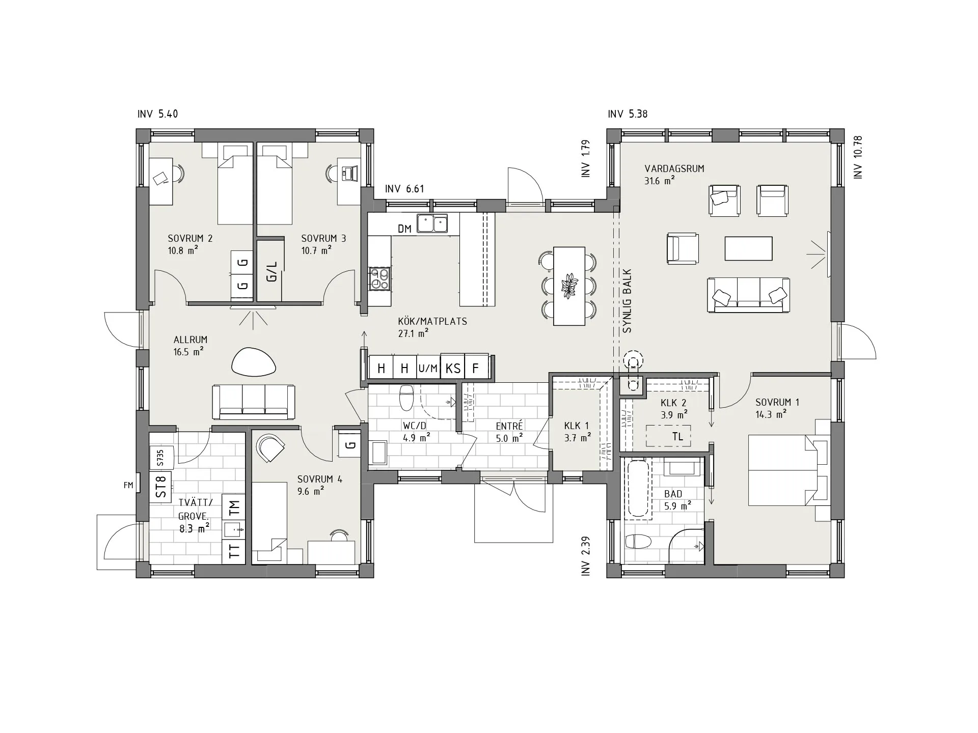 Havsbris planritning - Lantlig