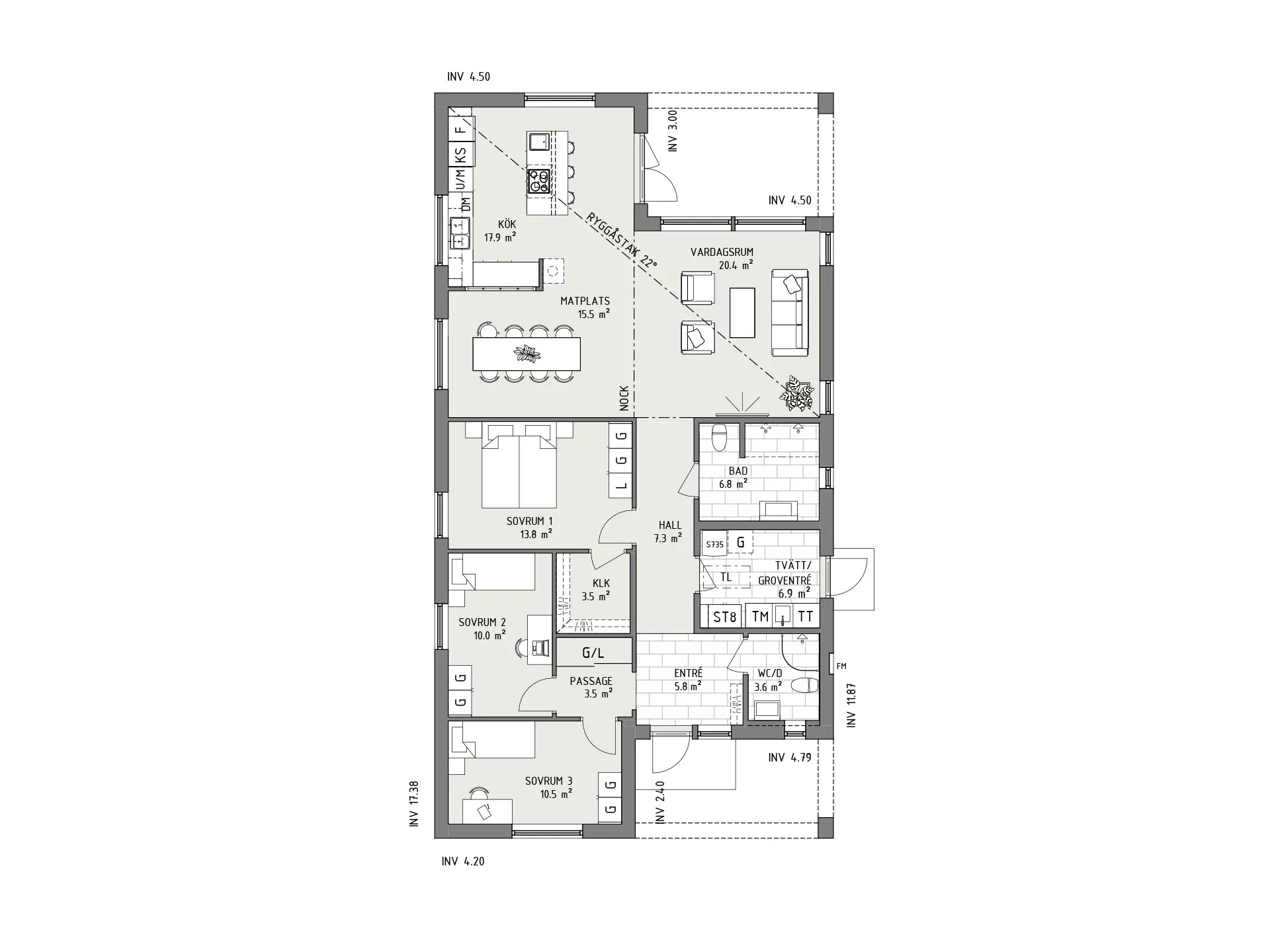 Kilsten planritning - Industriell