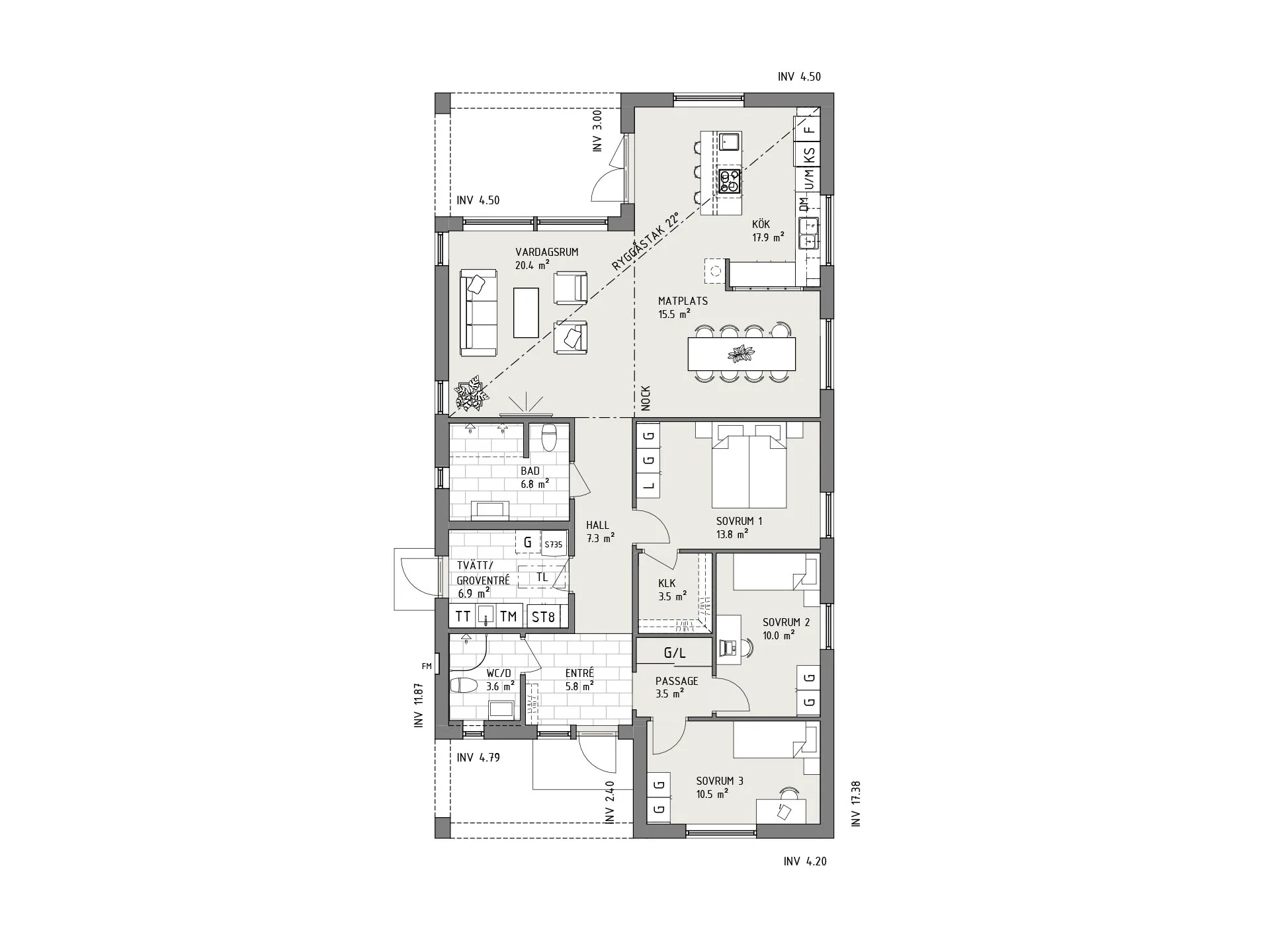 Kilsten planritning - Industriell