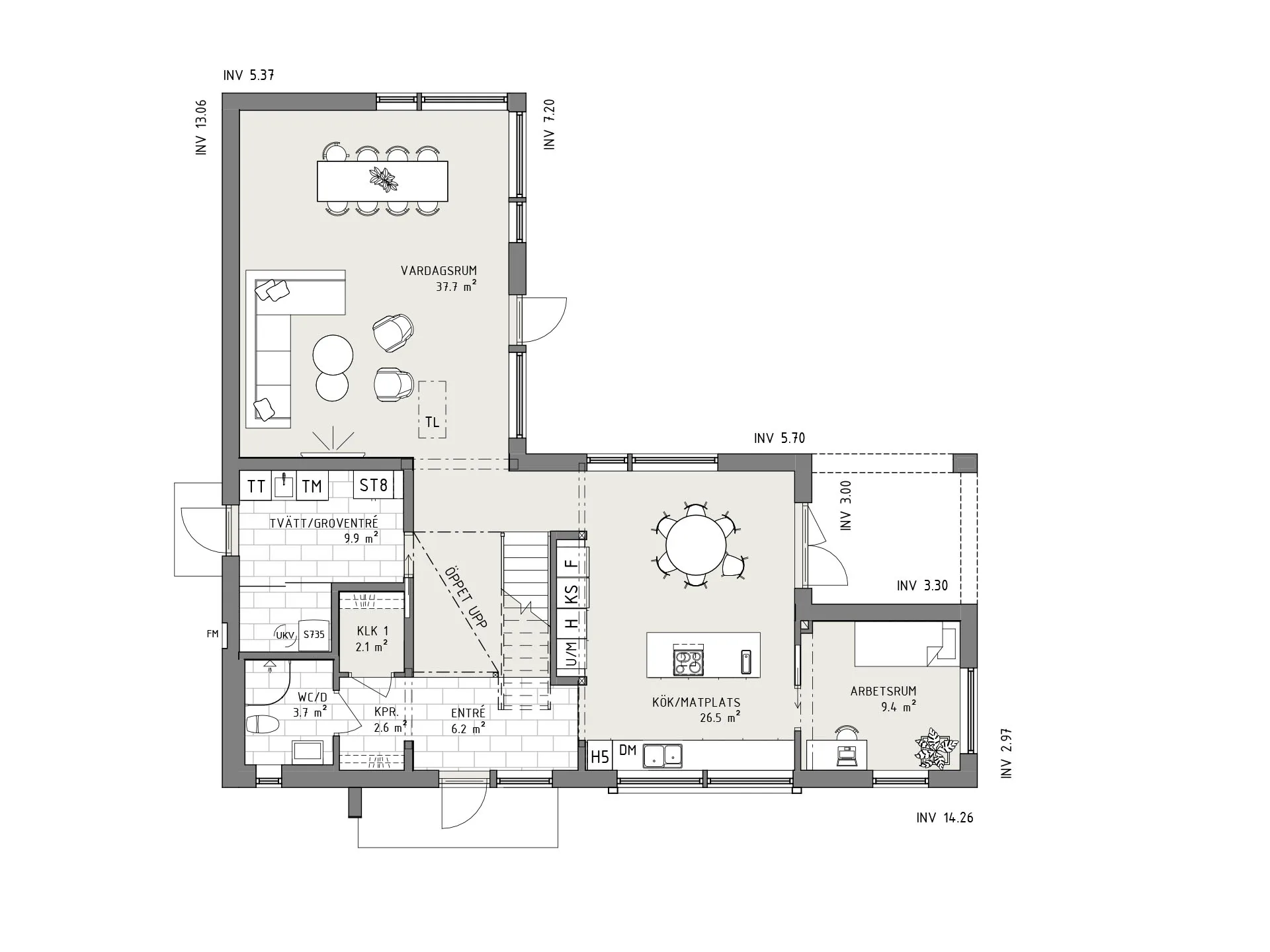 Morgondagg planritning - Industriell