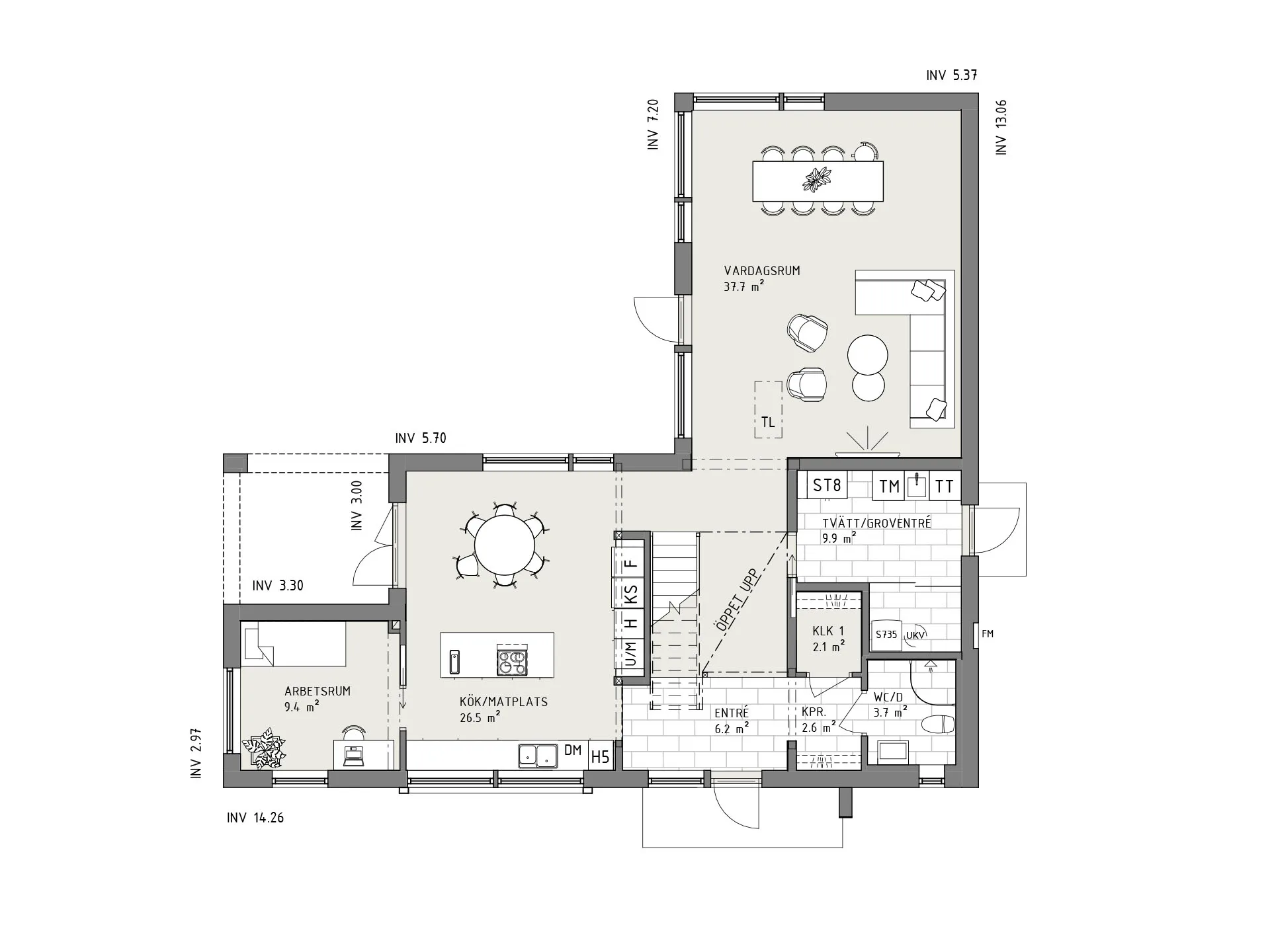 Morgondagg planritning - Industriell