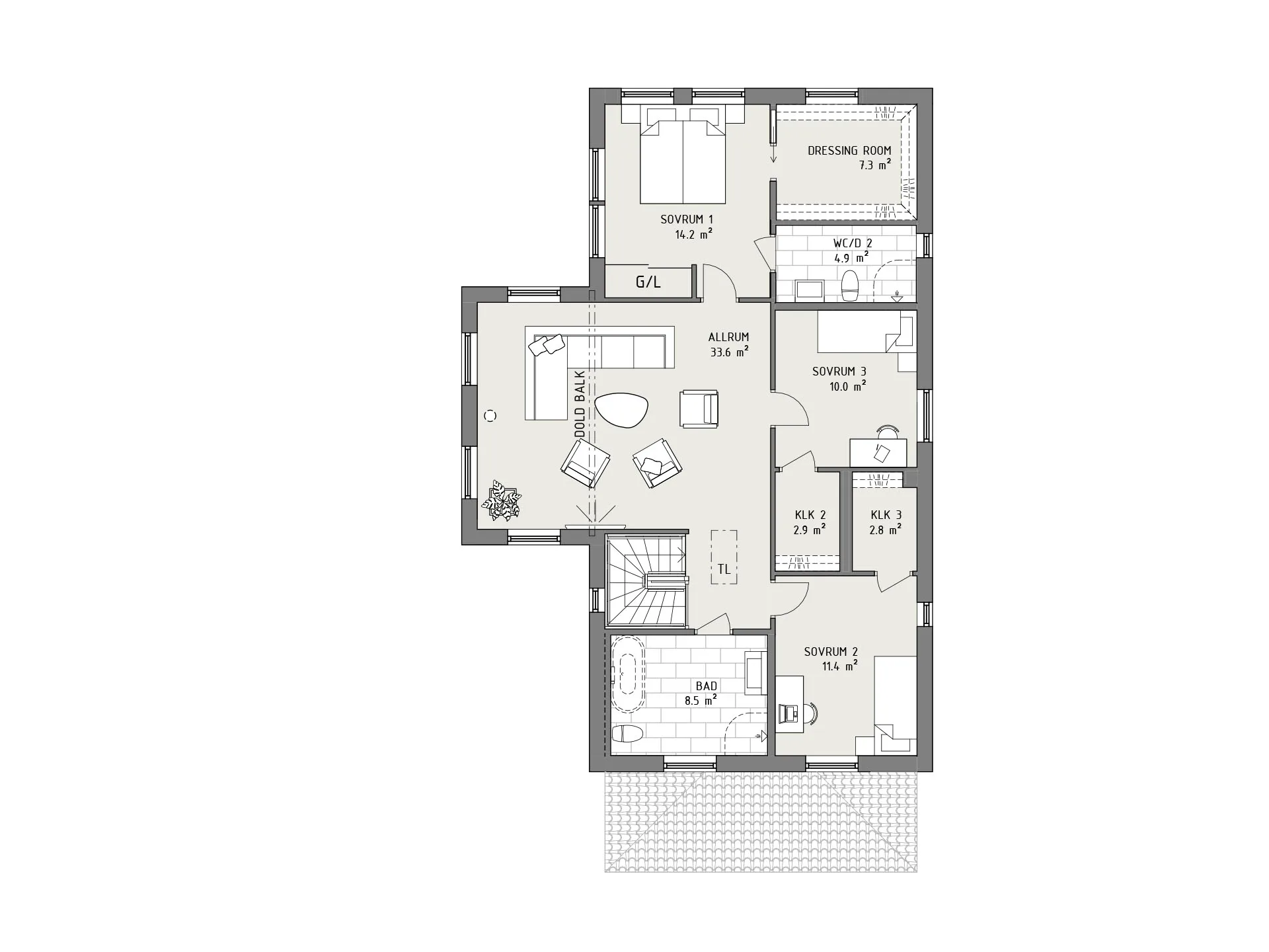 Morgonstjärna planritning - New England