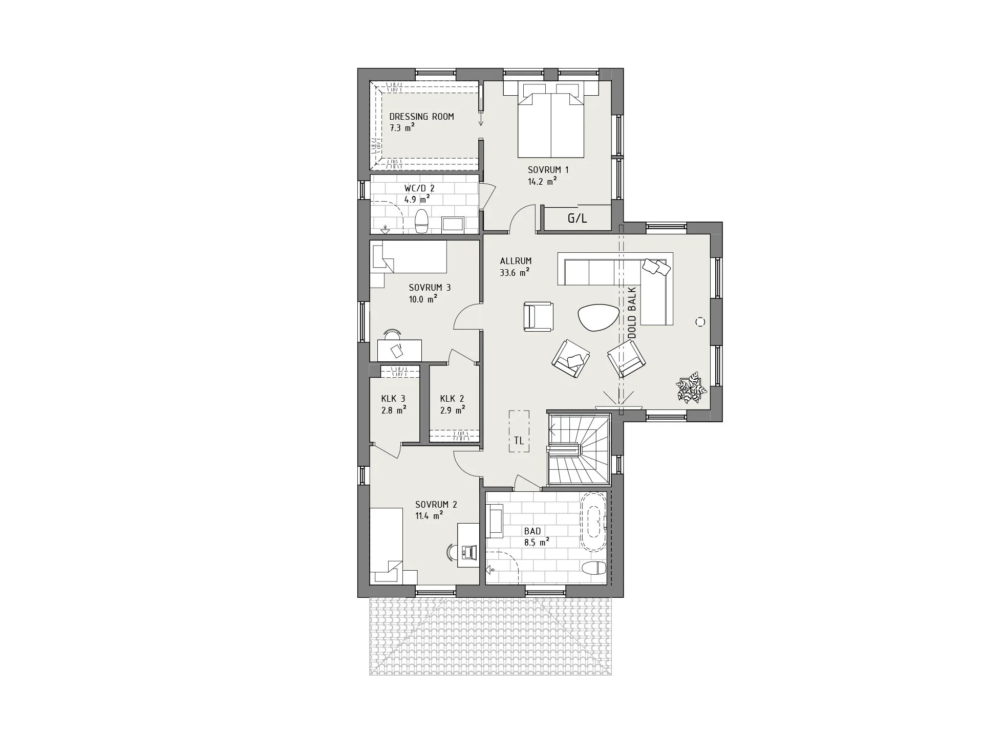 Morgonstjärna planritning - New England