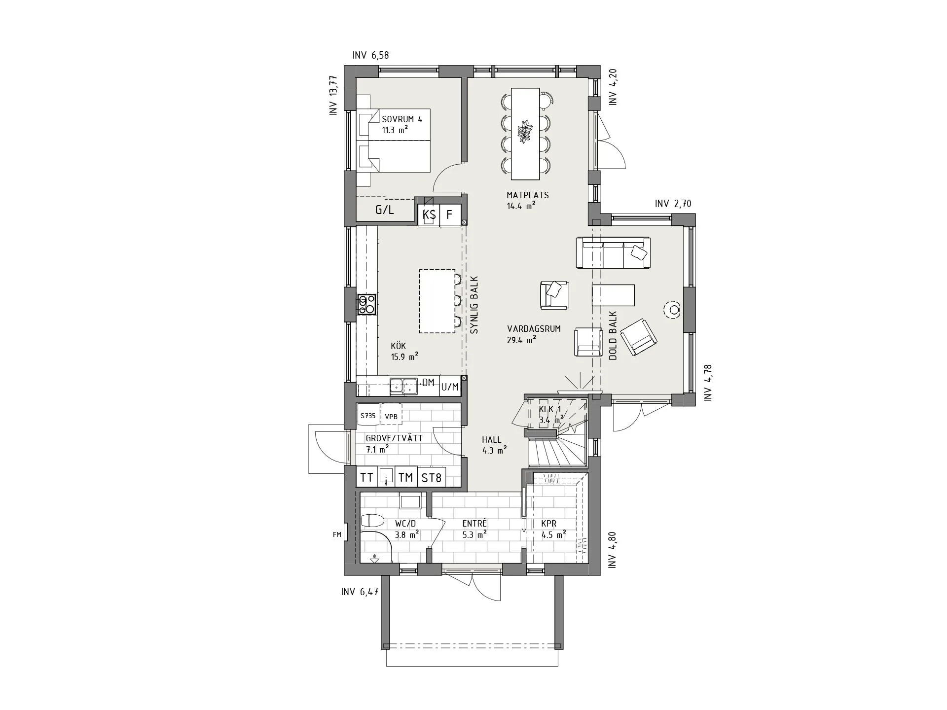 Morgonstjärna planritning - Industriell