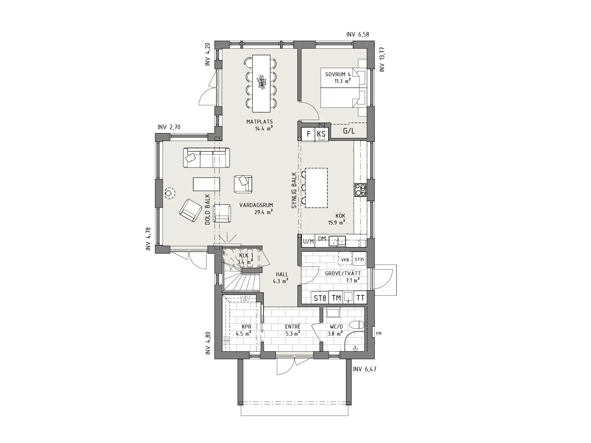 Morgonstjärna planritning - Industriell