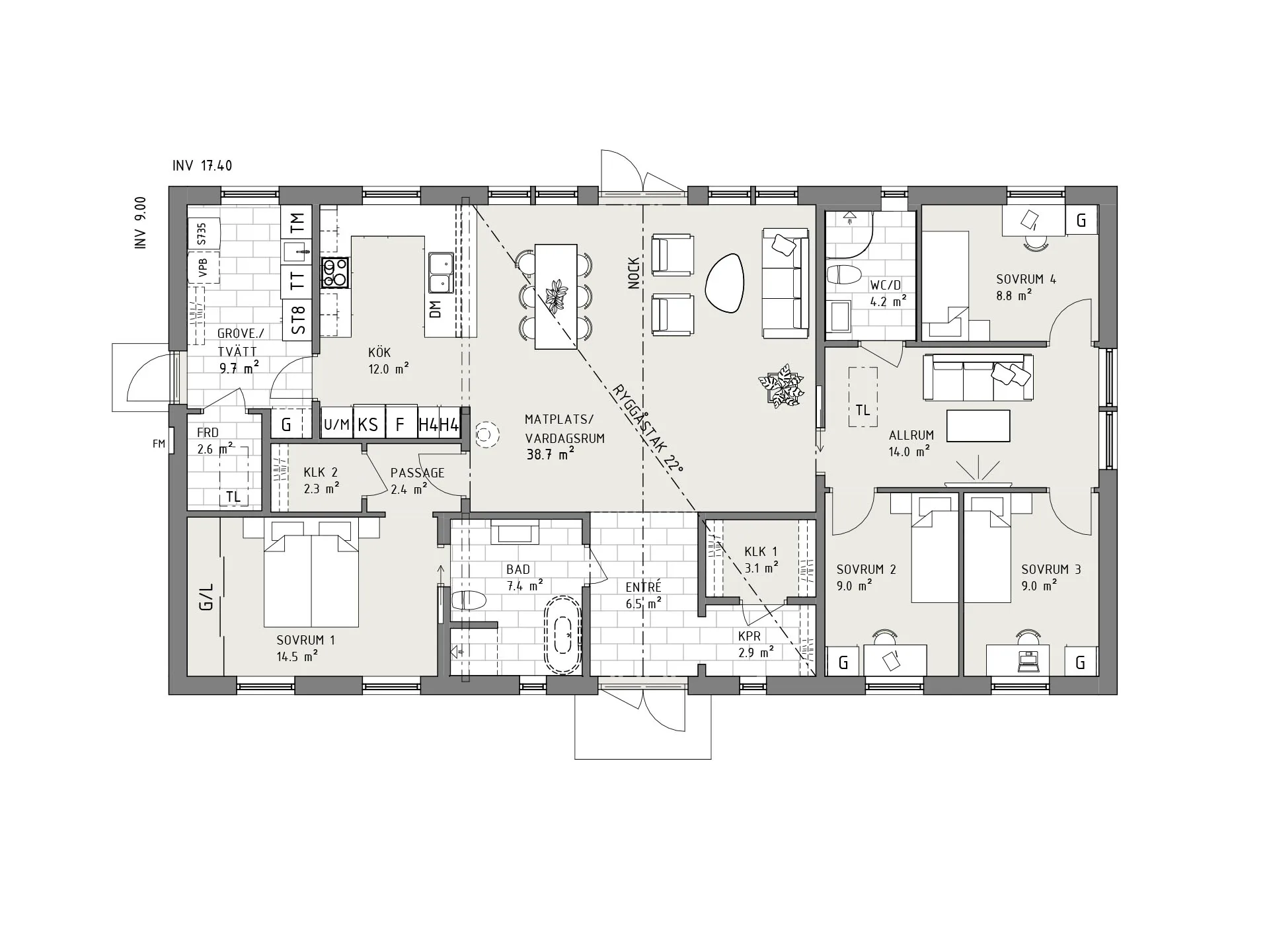 Orion planritning - Lantlig