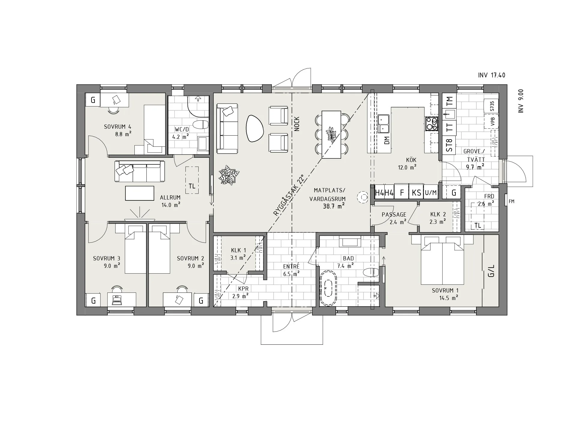 Orion planritning - Lantlig