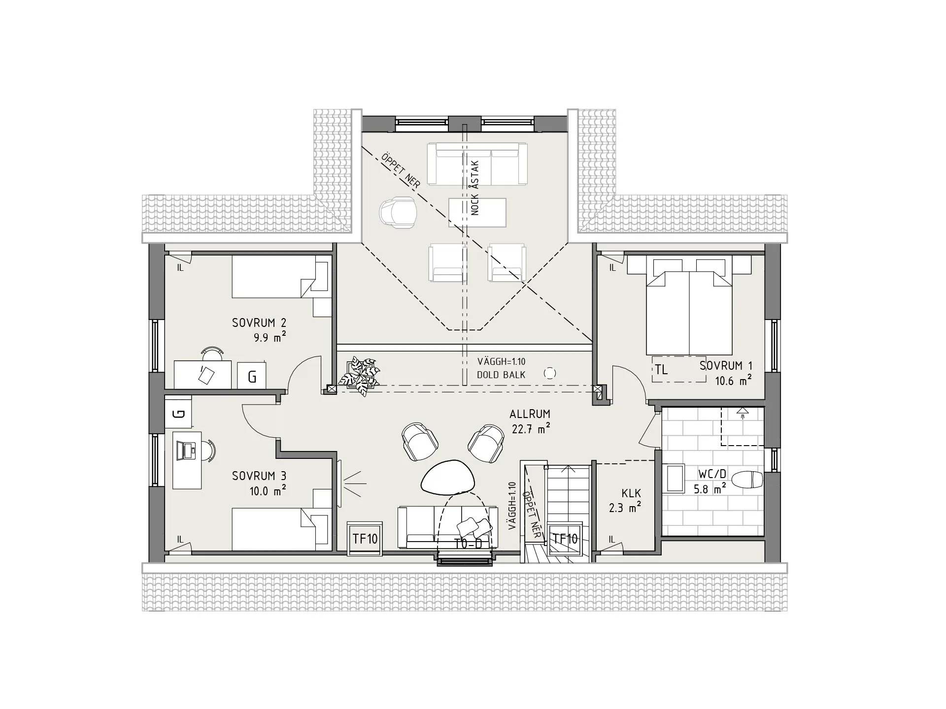 Sandsten planritning - Lantlig