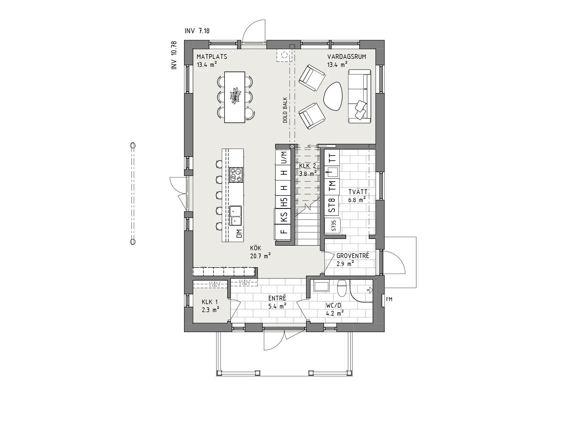 Silvergran planritning - Sekelskifte