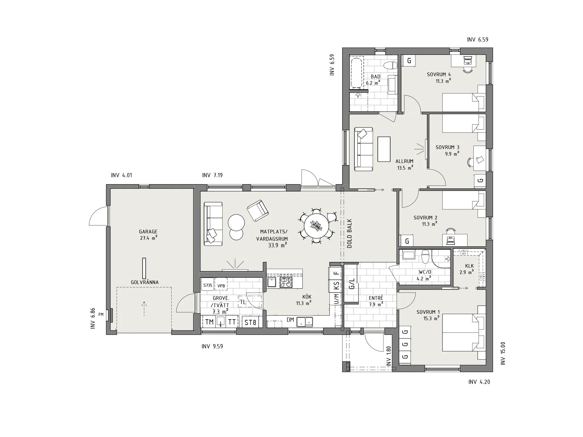 Sjöbris planritning - Industriell
