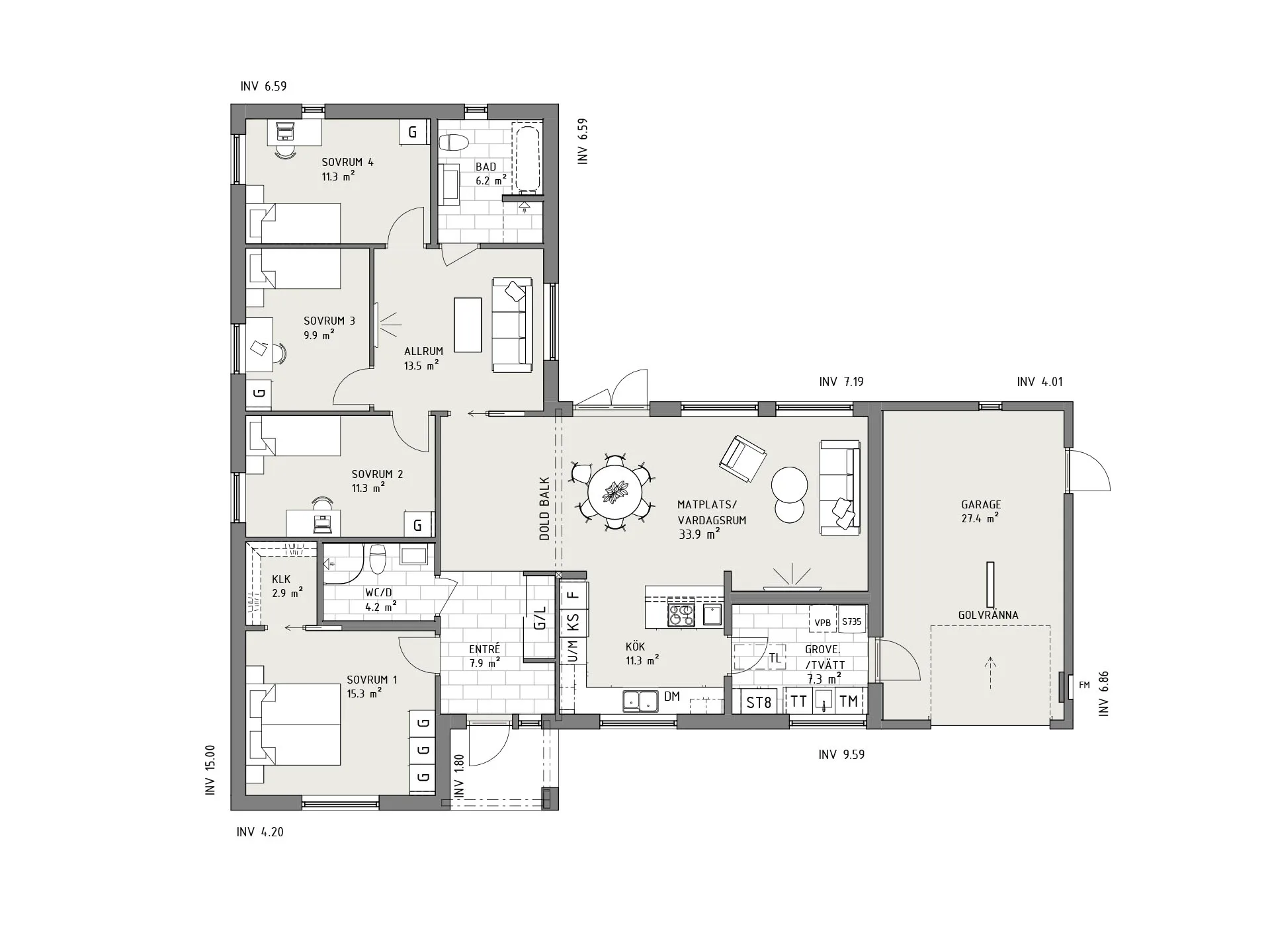 Sjöbris planritning - Industriell