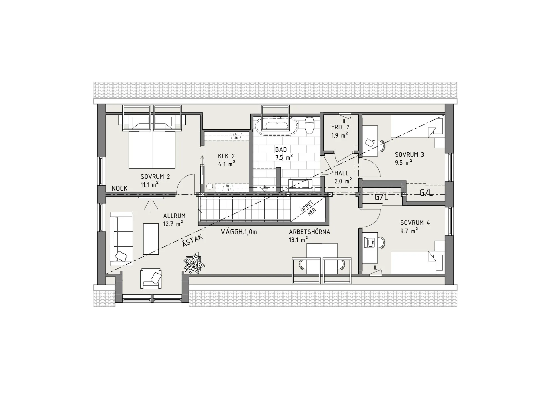 Skiffer planritning - Industriell