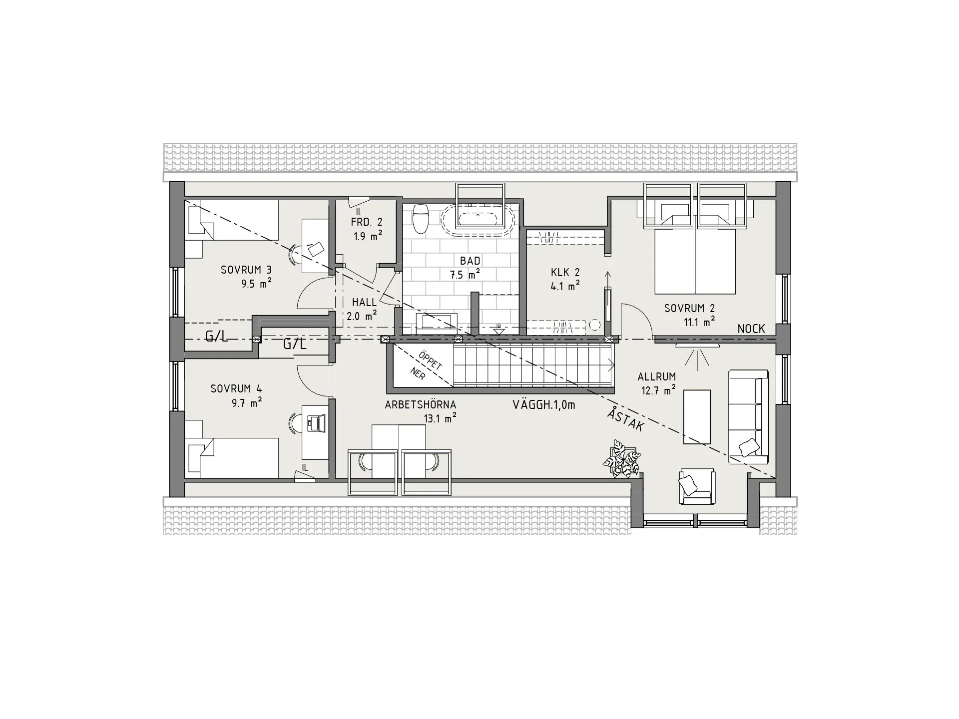 Skiffer planritning - Industriell