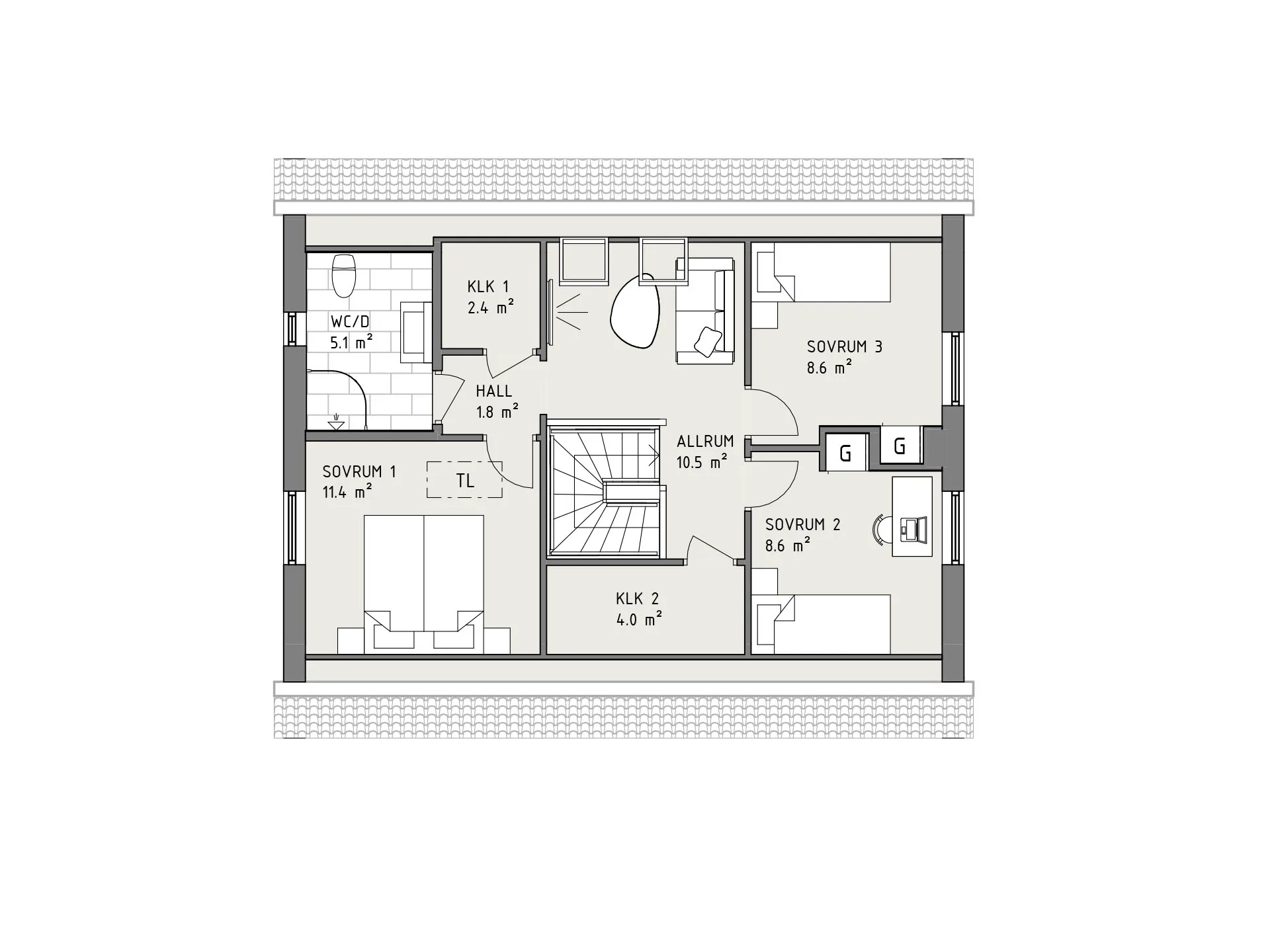 Smart 128 planritning - Lantlig