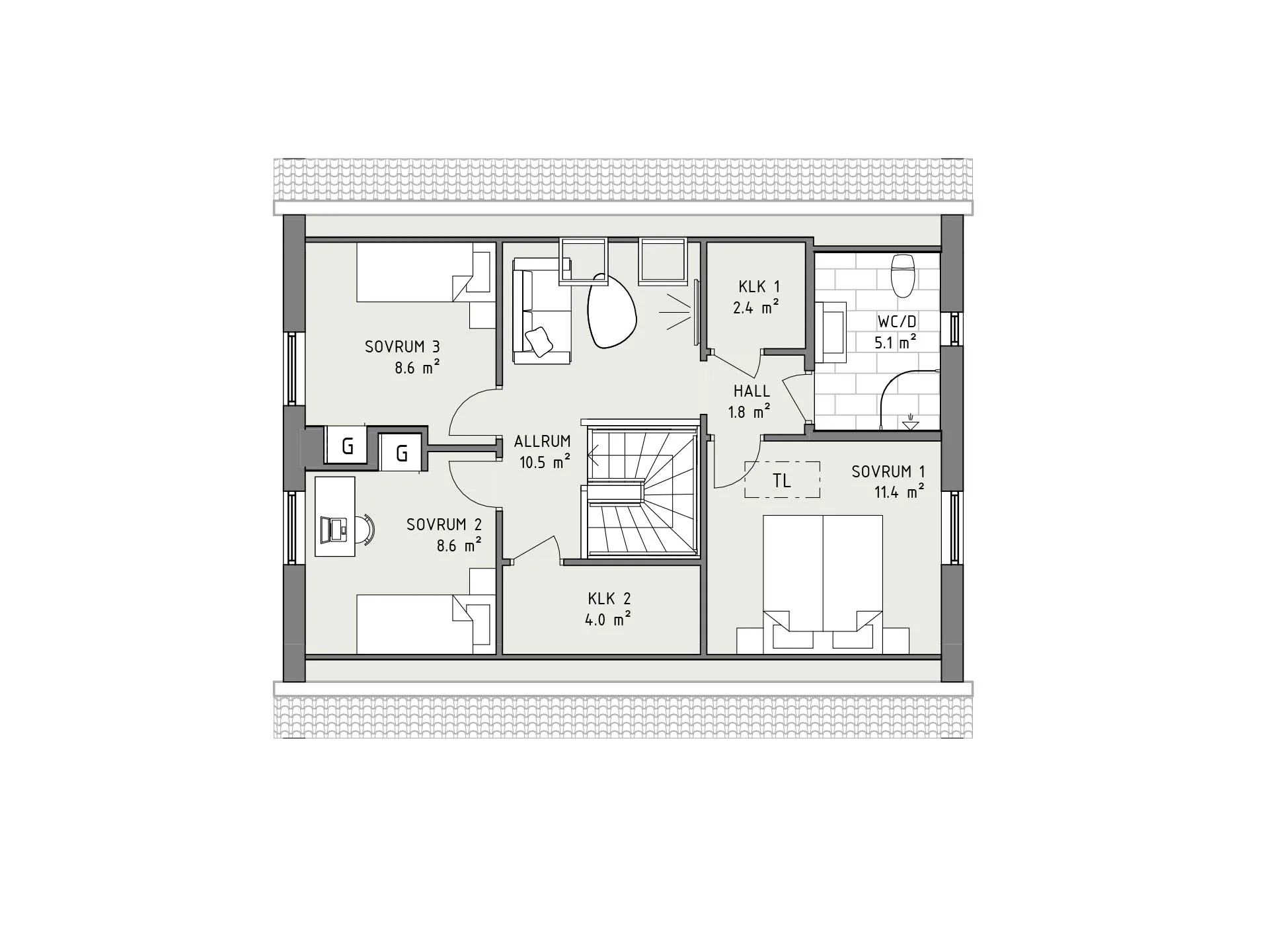 Smart 128 planritning - Lantlig