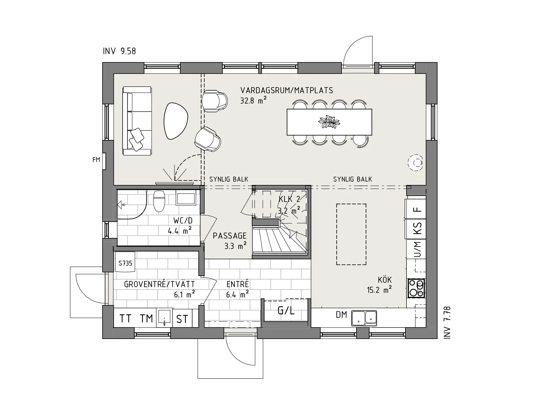 Smart 148 planritning - New England